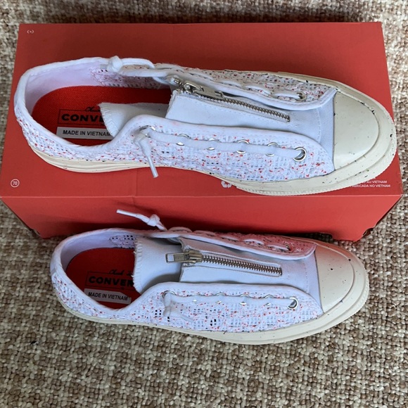 Converse Chuck 70 OX White/Bright Poppy/Egret WMNS - Picture 3 of 16